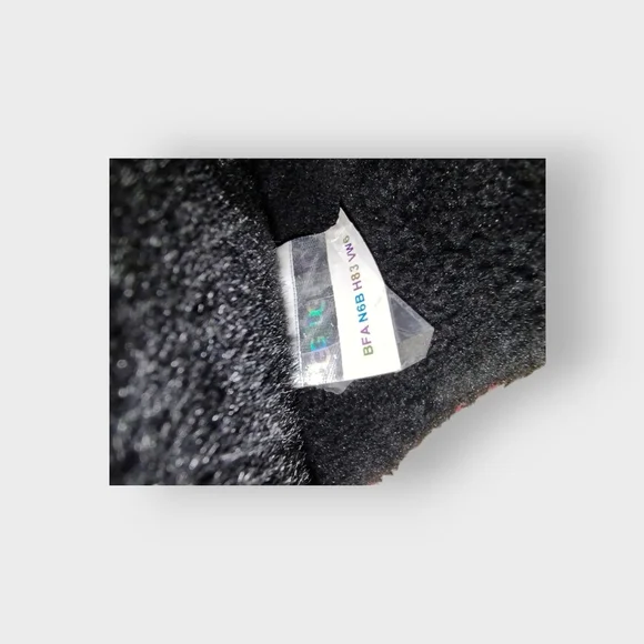 UGG Maxi Graphic RASPBERRY BLACK Platform Slide Sandals Puffy Furry NWOB / NWOT - Picture 10 of 12